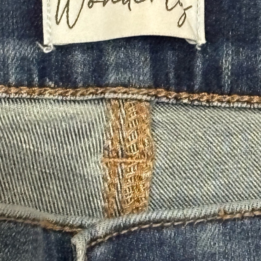 Wonderly Pull On Jeggings, Blue Denim, Raw Hem, Women’s 20W - Picture 6 of 7
